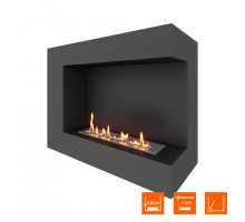 Биокамин угловой SteelHeat GRAND 800 правый