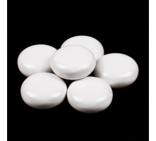 Декоративные керамические камни SteelHeat белые M 6 шт