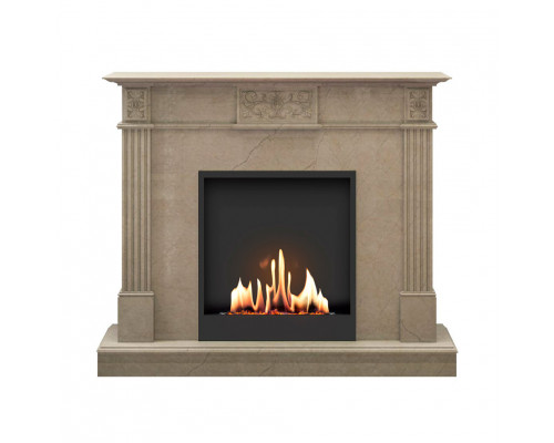 Биокамин в мраморном портале SteelHeat Lada S