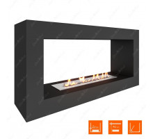 Биокамин SteelHeat FRAME ONE 900 черный