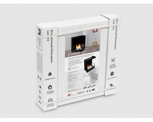 Встроенный биокамин Lux Fire Угловой 555 М (правый угол)
