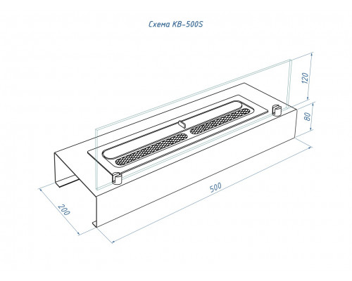 Каминная вставка Lux Fire 500 S