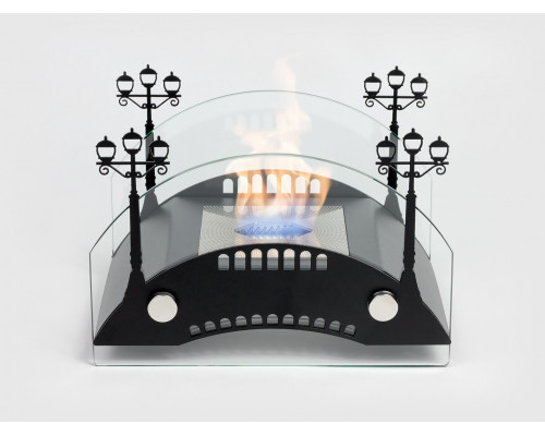 Биокамин настольный Lux Fire Пушкинский мост S (черный)