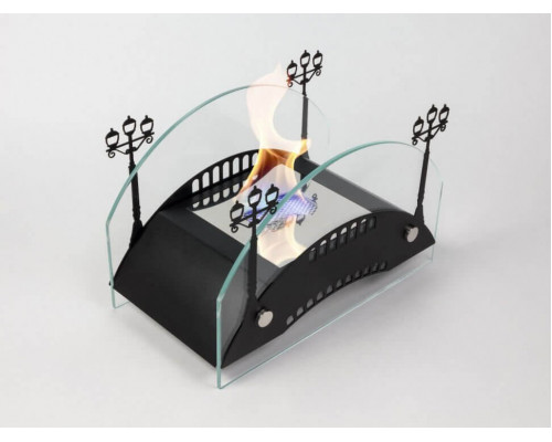 Биокамин настольный Lux Fire Пушкинский мост М (черный)
