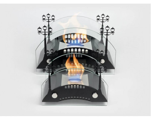 Биокамин настольный Lux Fire Пушкинский мост М (черный)