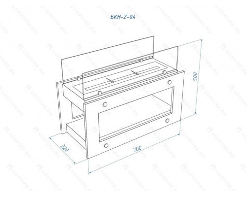 Напольный биокамин Lux Fire Радость