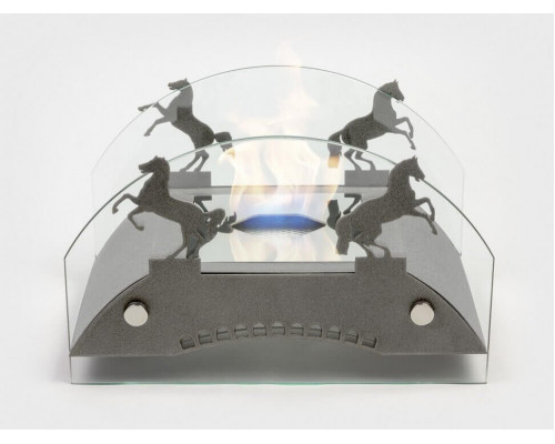 Биокамин настольный Lux Fire Графский мост М (серебро)