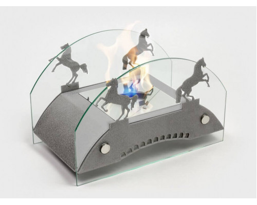 Биокамин настольный Lux Fire Графский мост М (серебро)