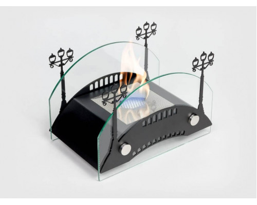 Биокамин настольный Lux Fire Пушкинский мост S (черный)