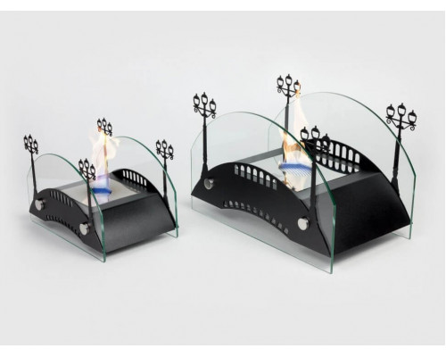 Биокамин настольный Lux Fire Пушкинский мост S (черный)