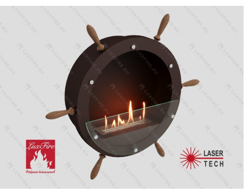 Настенный биокамин Lux Fire Капитан 500 Н XS (коричневый)