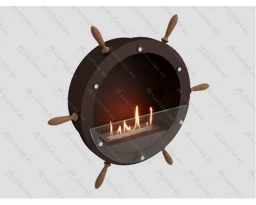 Настенный биокамин Lux Fire Капитан 500 Н XS (коричневый)