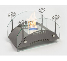 Биокамин настольный Lux Fire Пушкинский мост S (серебро)