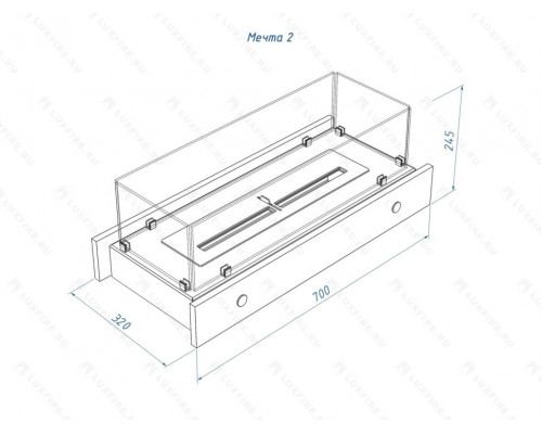 Настольный биокамин Lux Fire Мечта №2