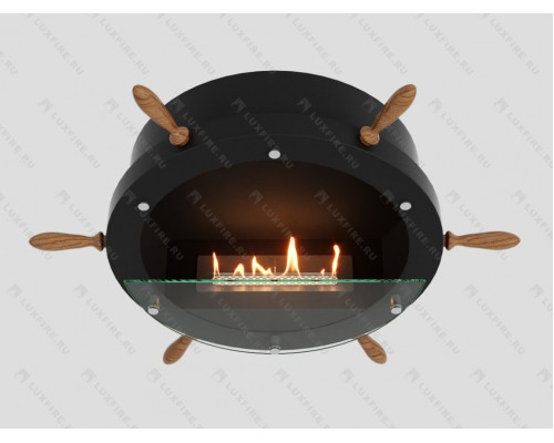 Настенный биокамин Lux Fire Капитан 500 Н XS (черный)