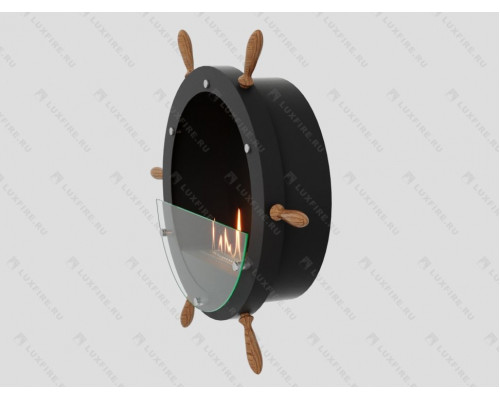 Настенный биокамин Lux Fire Капитан 500 Н XS (черный)