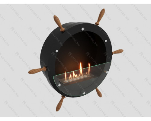 Настенный биокамин Lux Fire Капитан 500 Н XS (черный)