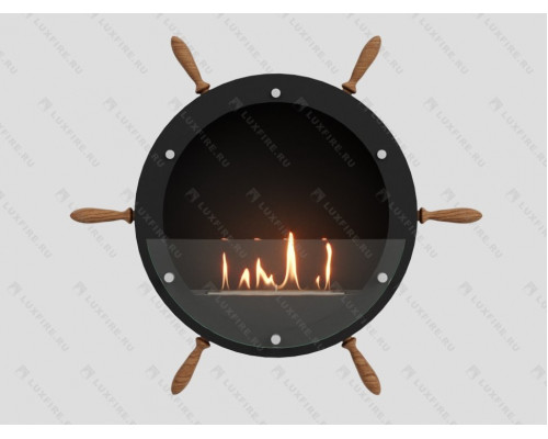 Настенный биокамин Lux Fire Капитан 500 Н XS (черный)