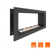 Биокамин сквозной SteelHeat ONE 1000