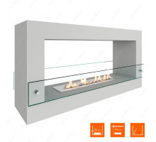 Биокамин SteelHeat FRAME ONE 900 белый