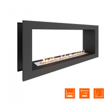 Биокамин сквозной SteelHeat ONE 1200