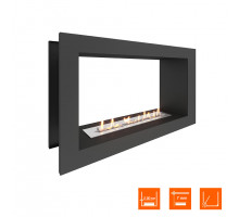 Биокамин сквозной SteelHeat ONE 900