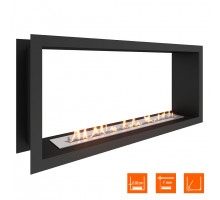 Биокамин сквозной SteelHeat Leader 1000